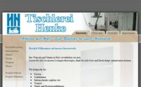 Internetseite Tischlerei Henke, Rosenbach